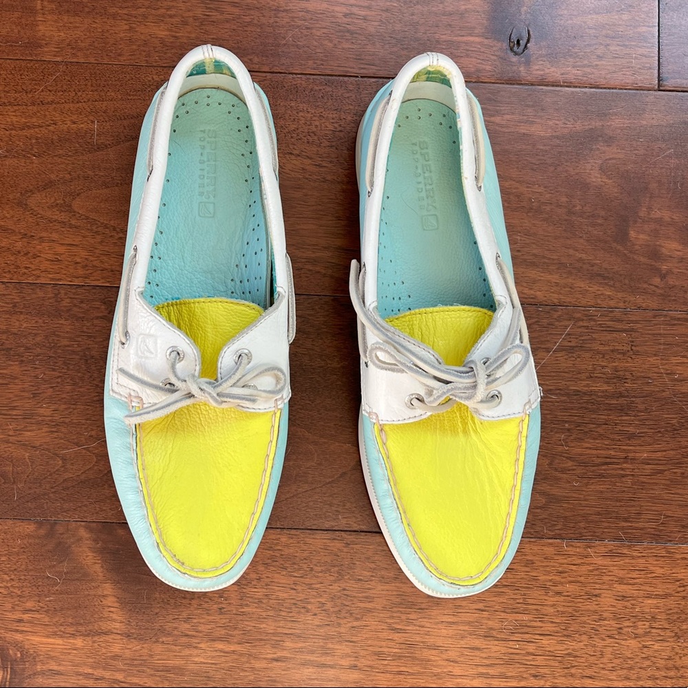 Sperry Top-Sider - Aqua/Pucker/White Loafer